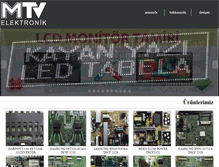 Tablet Screenshot of mtvelektronik.net